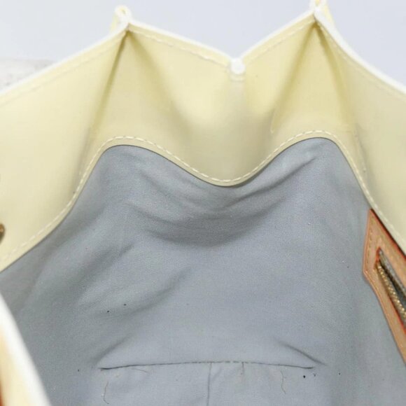 LOUIS VUITTON Monogram Vernis Reade PM Hand Bag Perle M91336 LV Auth 142816 - Picture 12 of 16